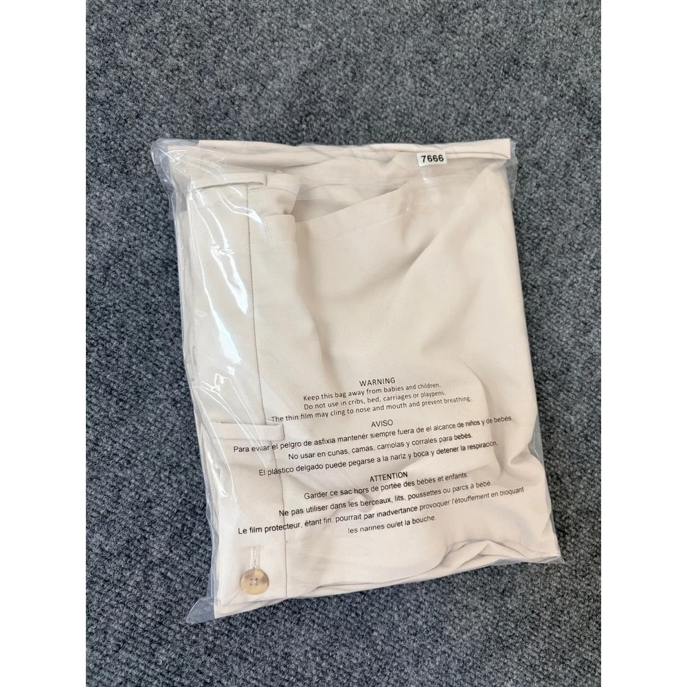 Peter Millar Mens Performance Golf Shorts 42 Stone Beige Flat Front Polyester